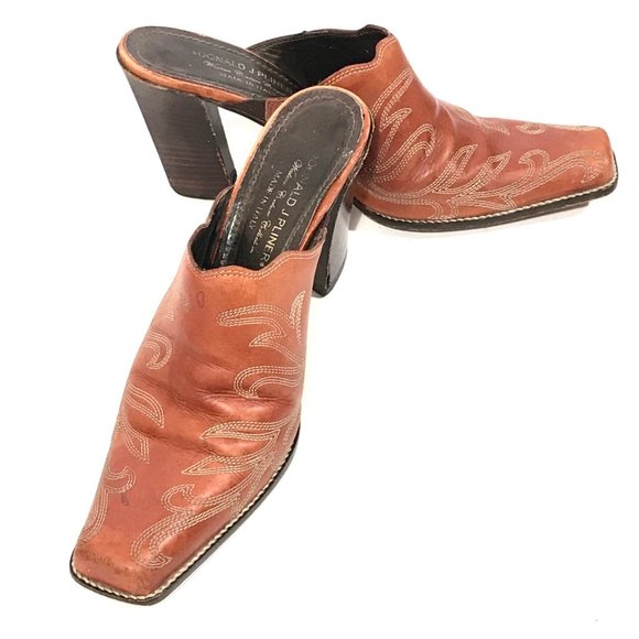 Donald J. Pliner Shoes - Donald J. Pliner Natural Leather Cowboy Boot Shoes